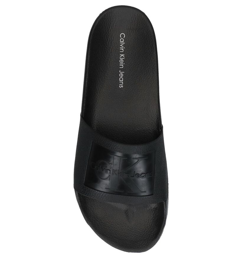 Zwarte Slippers Calvin Klein Vincenzo in kunststof (241610)