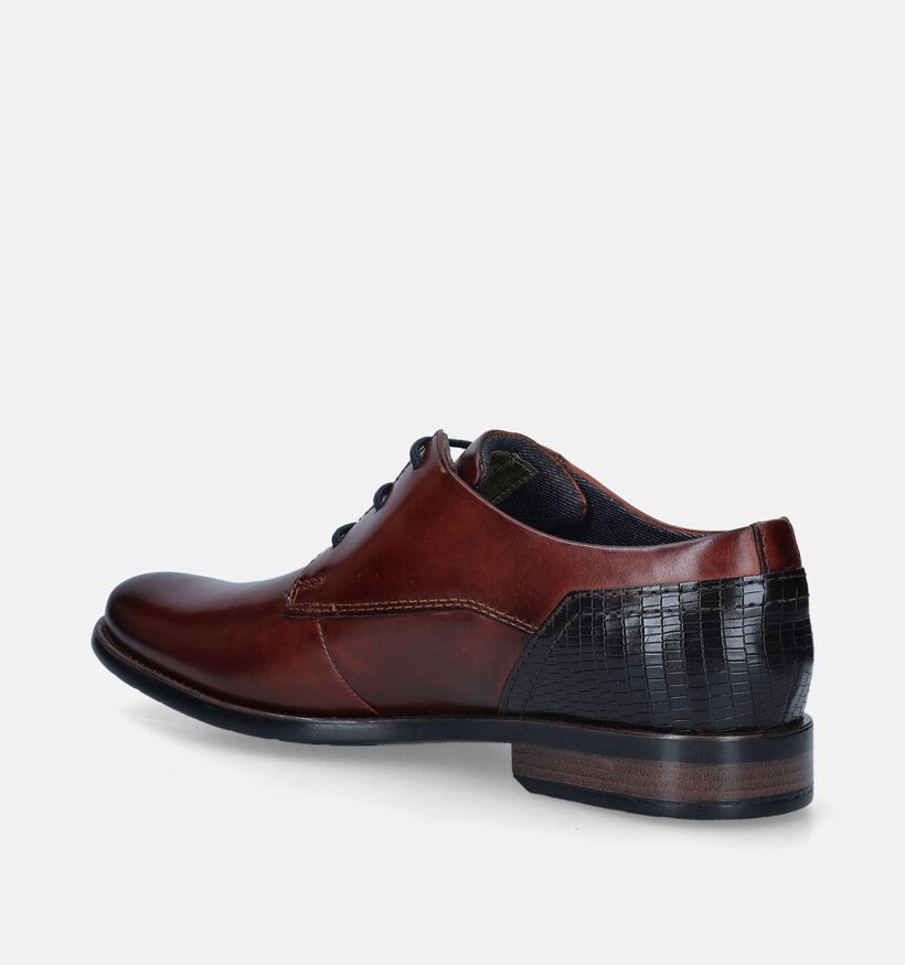 Bugatti Chaussures classiques en Cognac pour hommes (350698)
