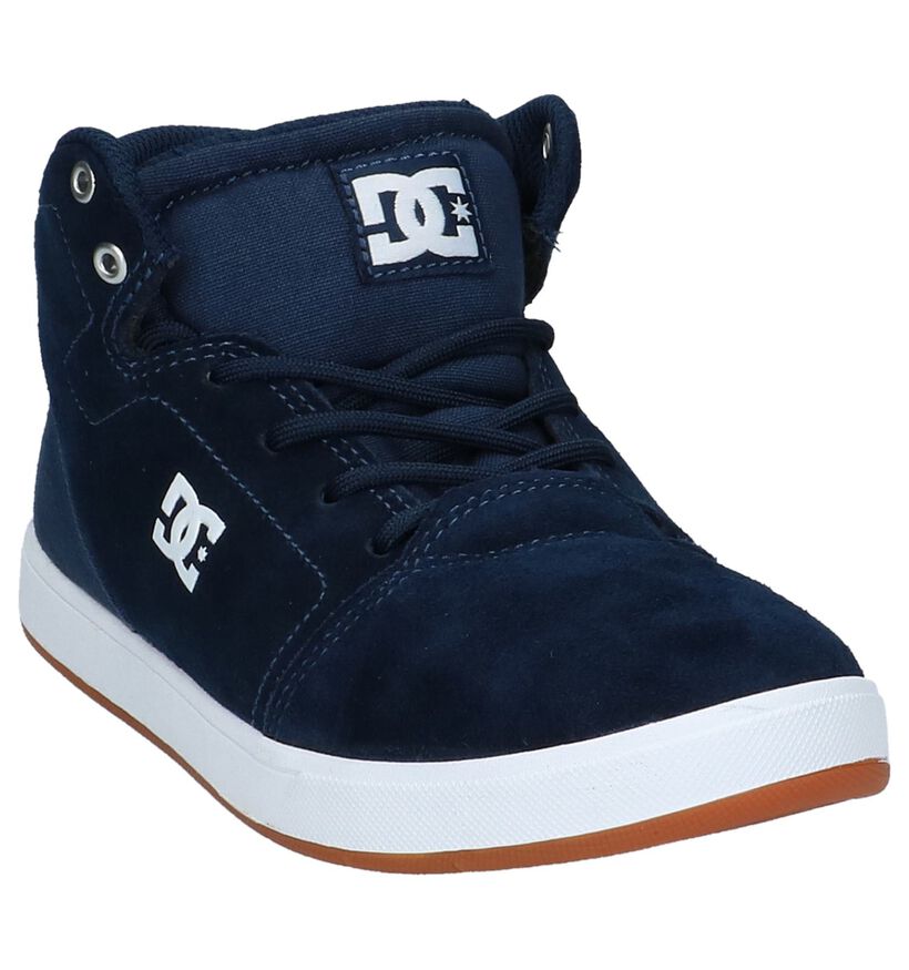 DC Shoes Crisis High Skateschoenen Donker Blauw in daim (207908)