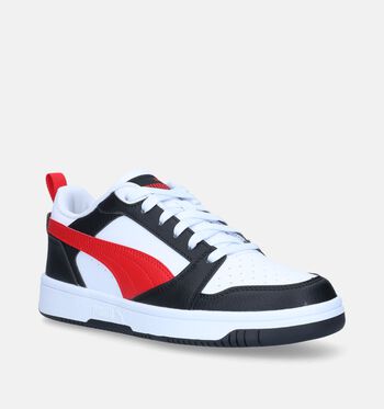Puma Rebound Low Sneakers Zwart/Wit/Blauw/Groen