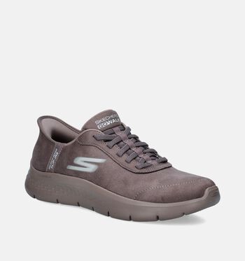 Skechers Go Walk Low Sneakers Zwart/Bruin