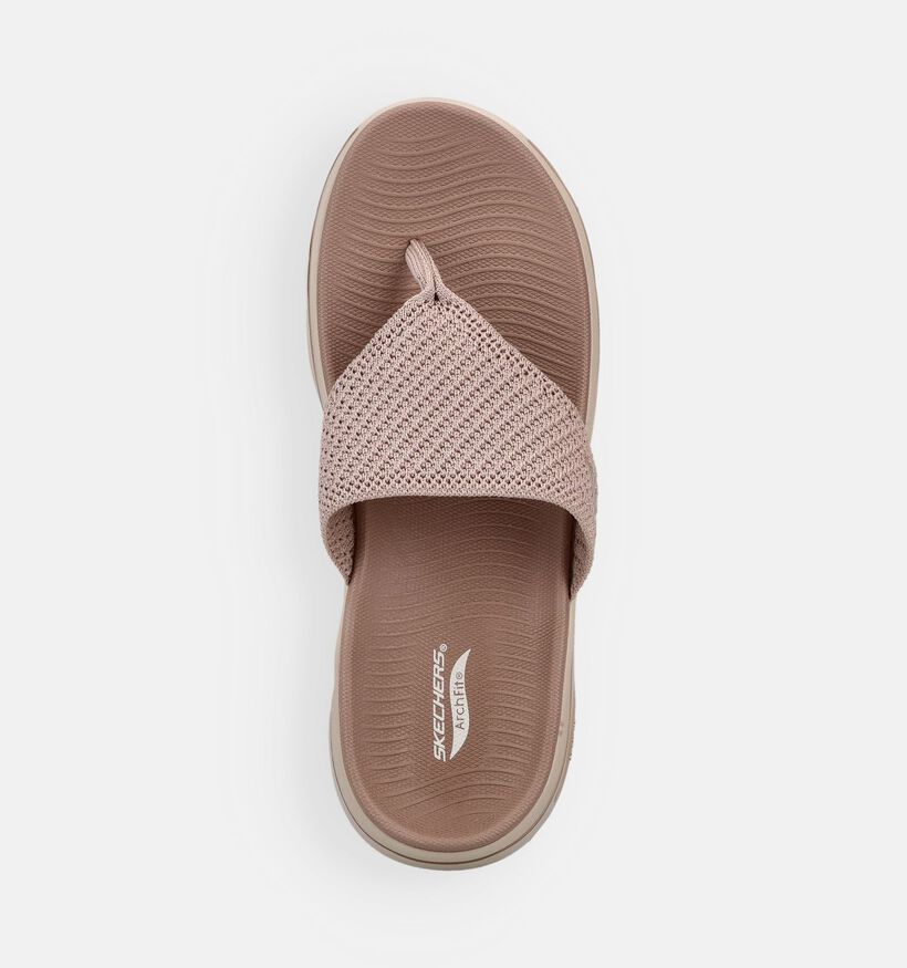 Skechers Arch Fit Taupe Slippers voor dames (371231)