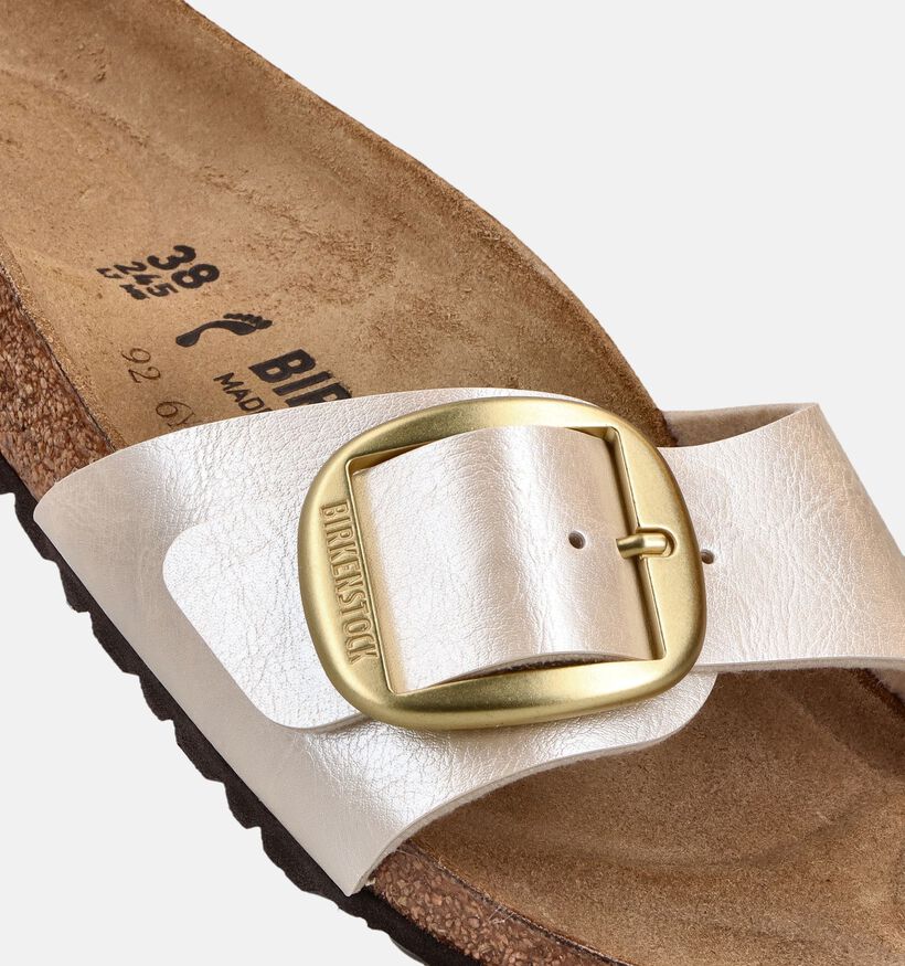 Birkenstock Madrid Big Buckle Graceful Pearl Parelmoer Slippers voor dames (369530)