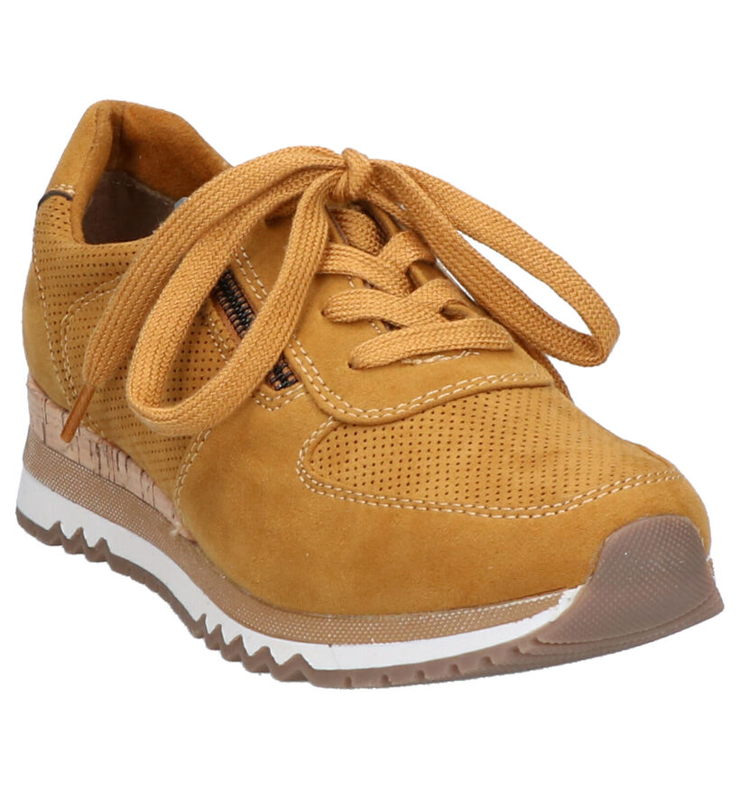 Marco Tozzi Baskets basses en Jaune foncé en daim (253792)
