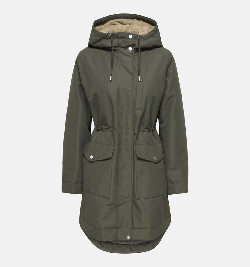JDY Valencia Manteau Long en Vert fonc&eacute; pour femmes (378330)