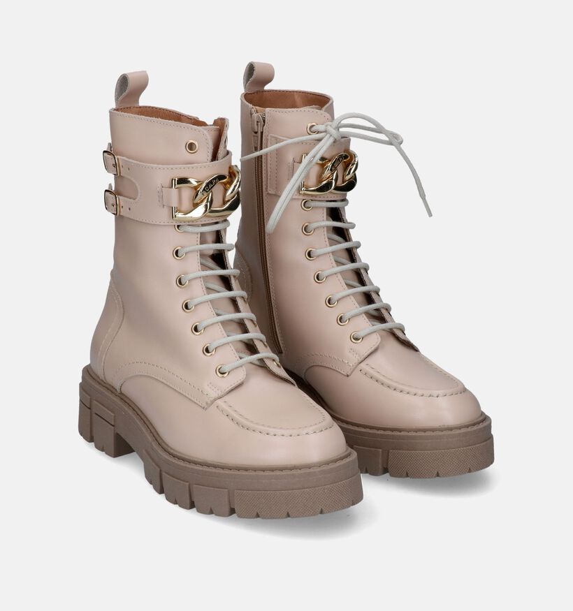 Scapa Boots à lacets en Beige clair pour femmes (317193)