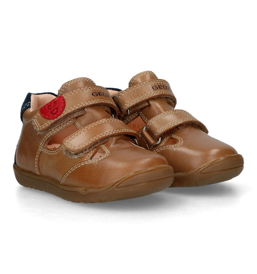 Geox Macchia Cognac Babyschoentjes voor jongens (325551)