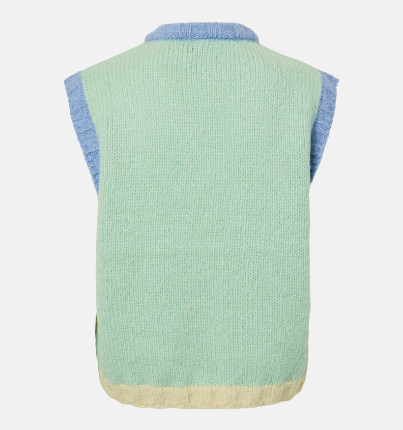 Pieces Bia Knit Pull en Jaune/Pastel pour femmes (369212)