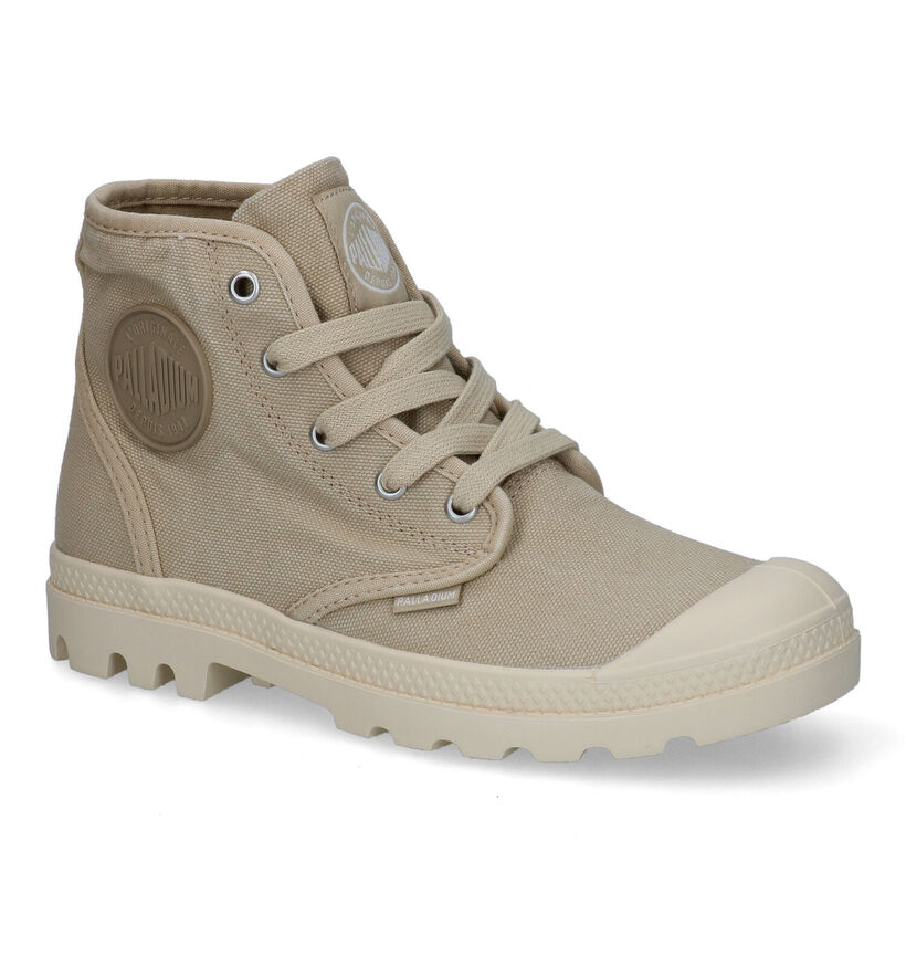 Palladium Pampa Hi Baskets Hautes en Gris pour femmes (303595) - pour semelles orthopédiques