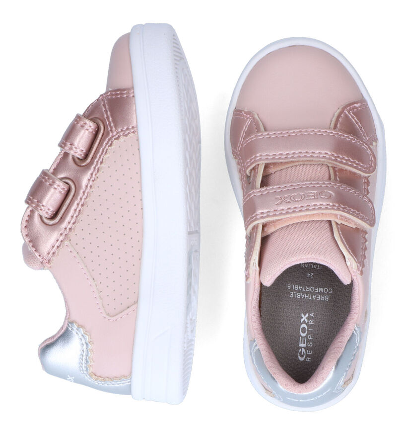 Geox Djrock Chaussures à velcro en Rose pour filles (302631)