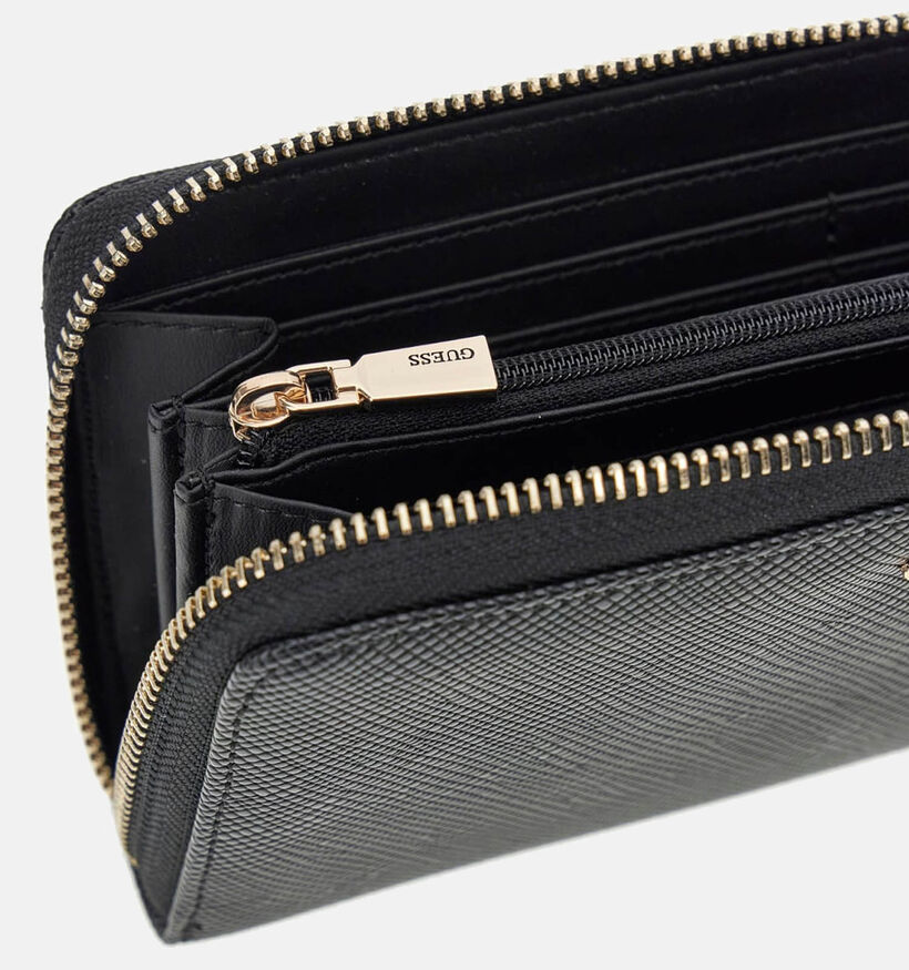 Guess Porte-monnaie zippé en Noir pour femmes (360075)