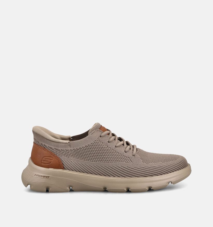 Skechers Arch Fit Garza Kakigroene Veterschoenen voor heren (367502)