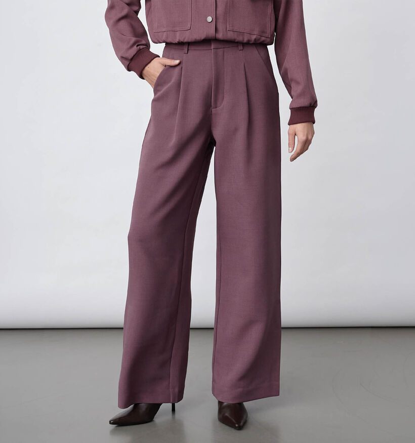 Sisters Point Great Donkerrode Geklede Broek voor dames (385877)