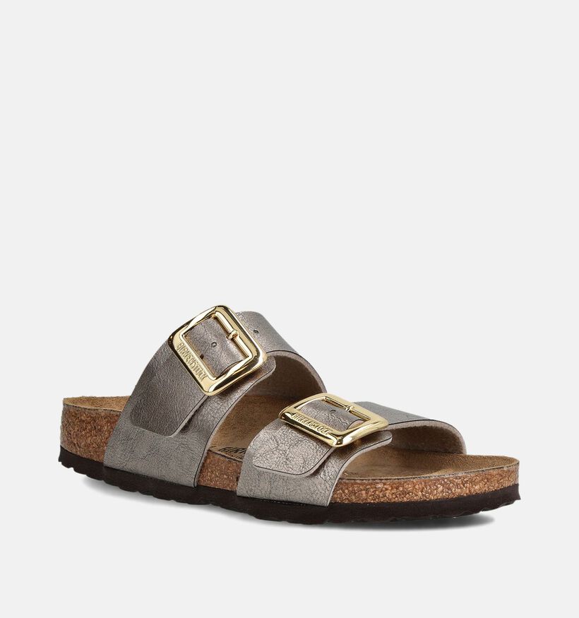 Birkenstock Sydney Cushion Buckle Gouden Slippers voor dames (360265)