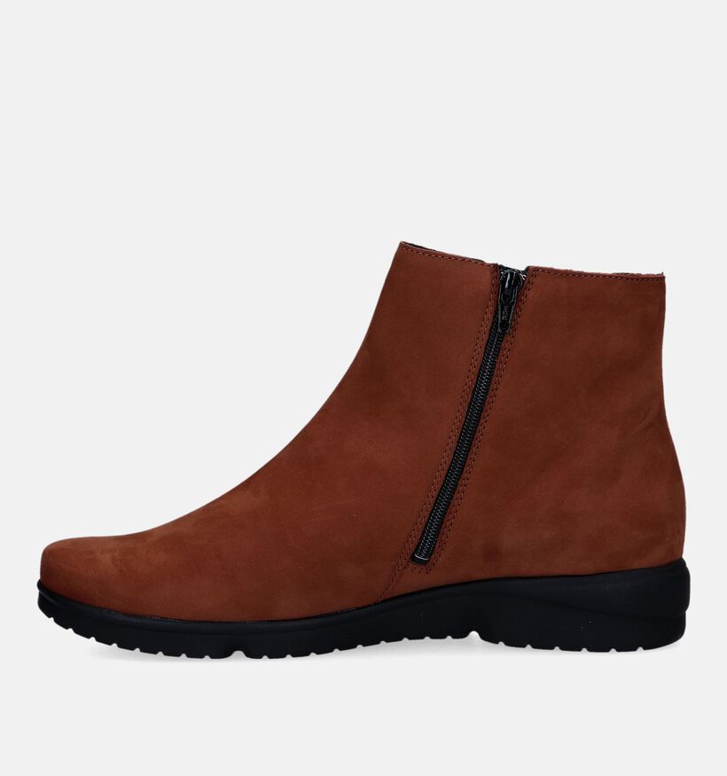 Mephisto Rafaelle Cognac Enkellaarsjes voor dames (330833) - geschikt voor steunzolen