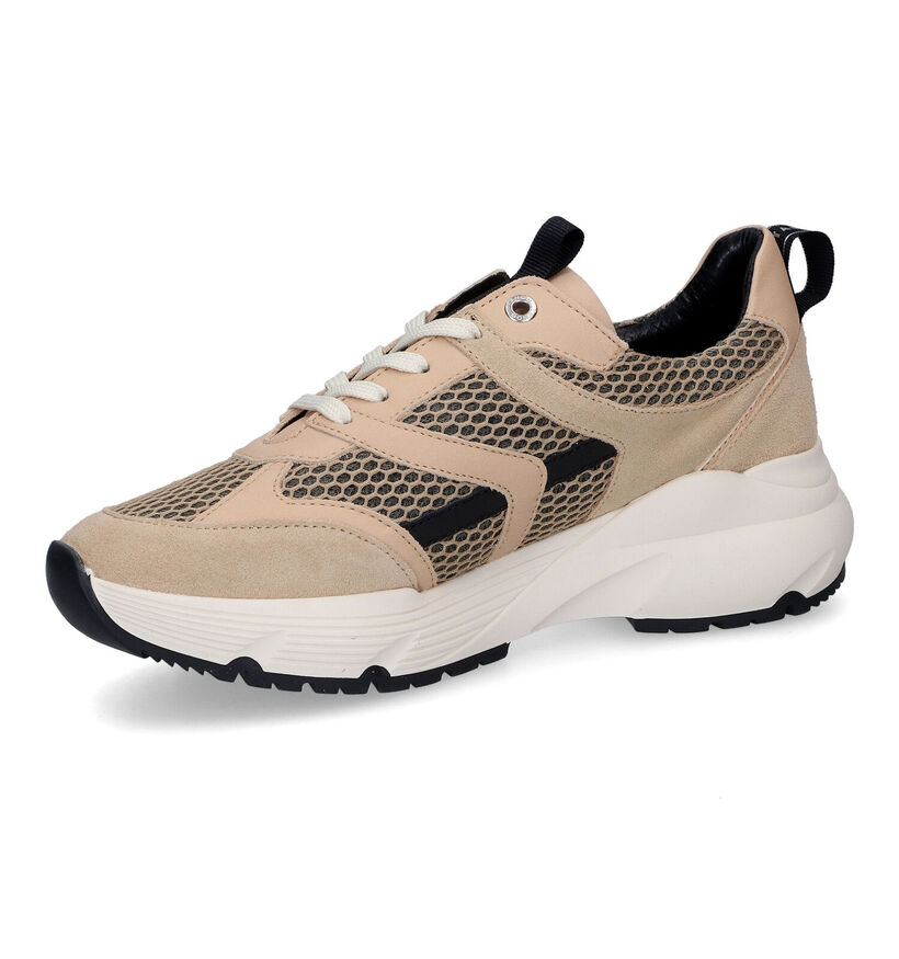 Tango Kaylee Beige Sneakers voor dames (308115) - geschikt voor steunzolen