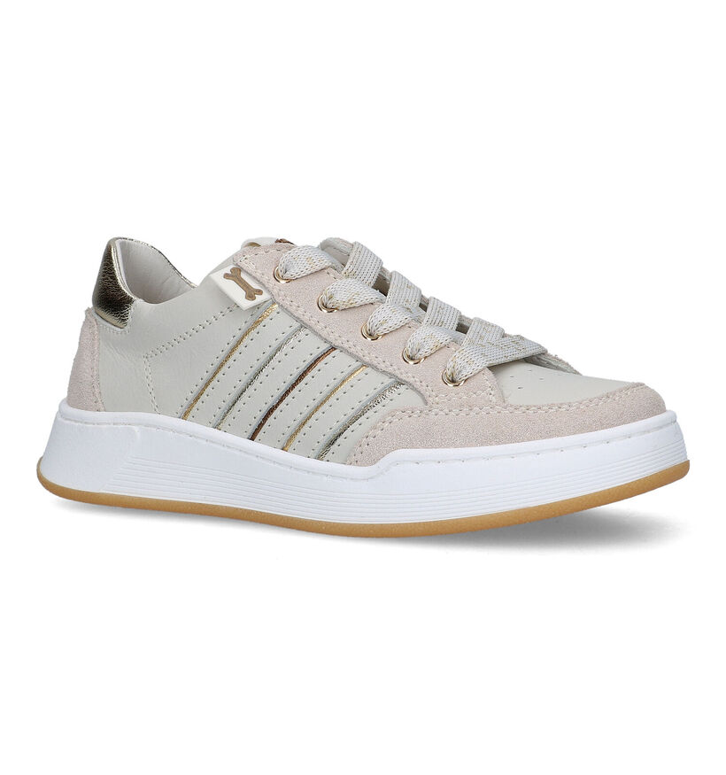 STONES and BONES Adine Beige Sneakers voor meisjes (322617) - geschikt voor steunzolen