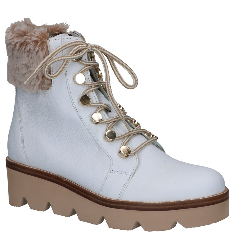 Gabor Best Fitting Bottines en Blanc en cuir (260359)