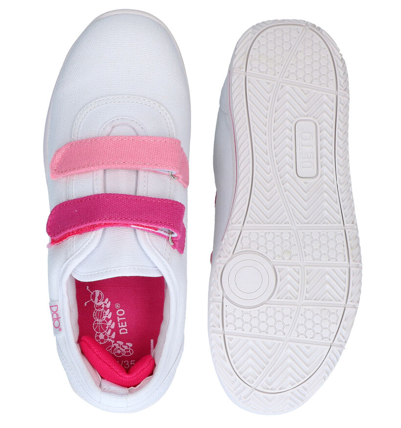 Deto Witte Sportschoenen voor meisjes (293534) - geschikt voor steunzolen