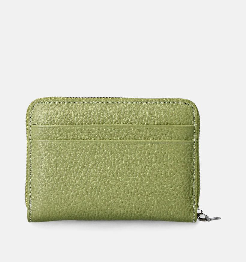 Crinkles Groene Ritsportemonnee voor dames (358079)