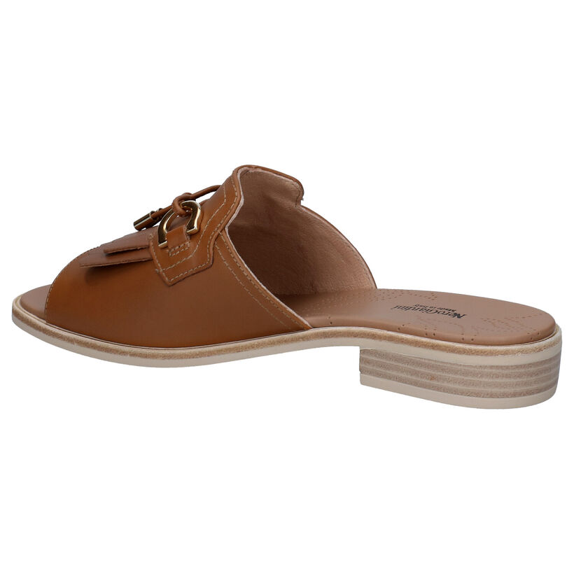 NeroGiardini Nu-pieds plates en Cognac pour femmes (290223)