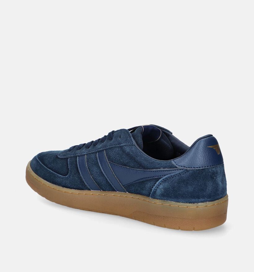 Gola Hawk Suede CMB571 Baskets en Bleu pour hommes (345141) - pour semelles orthopédiques