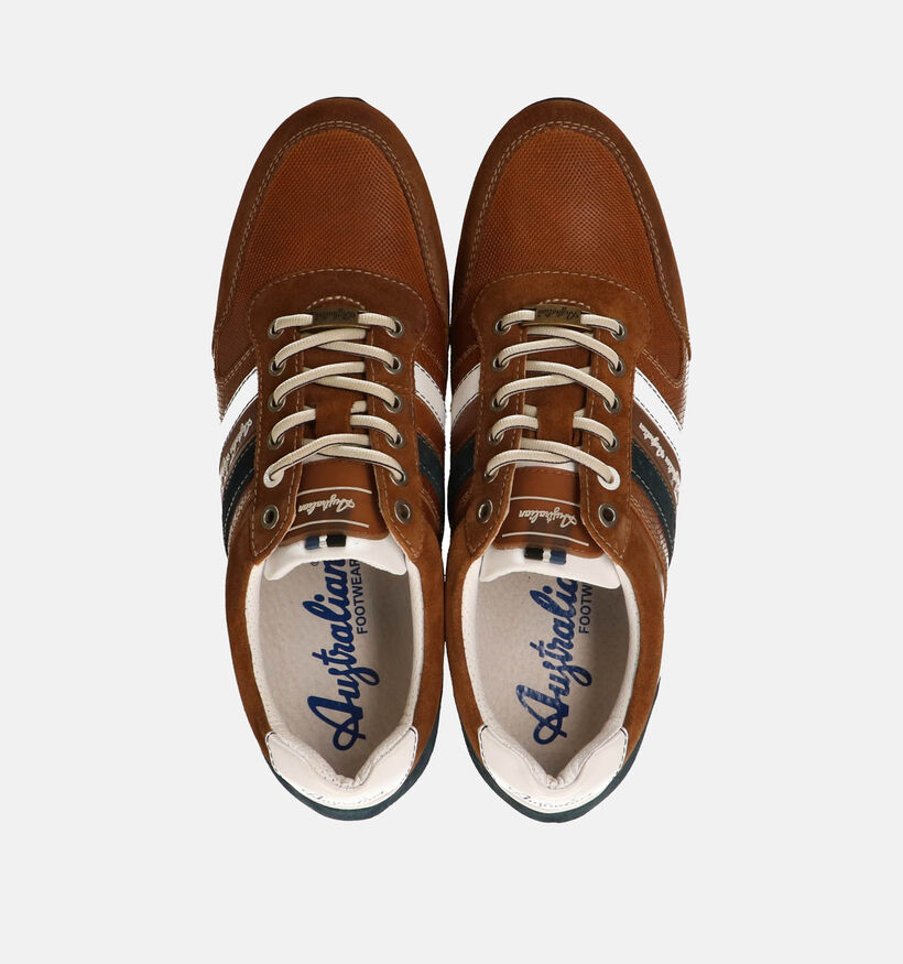 Australian Camaro Chaussure &agrave; lacets d&eacute;contract&eacute;es en Bleu pour hommes (353959) - pour semelles orthop&eacute;diques