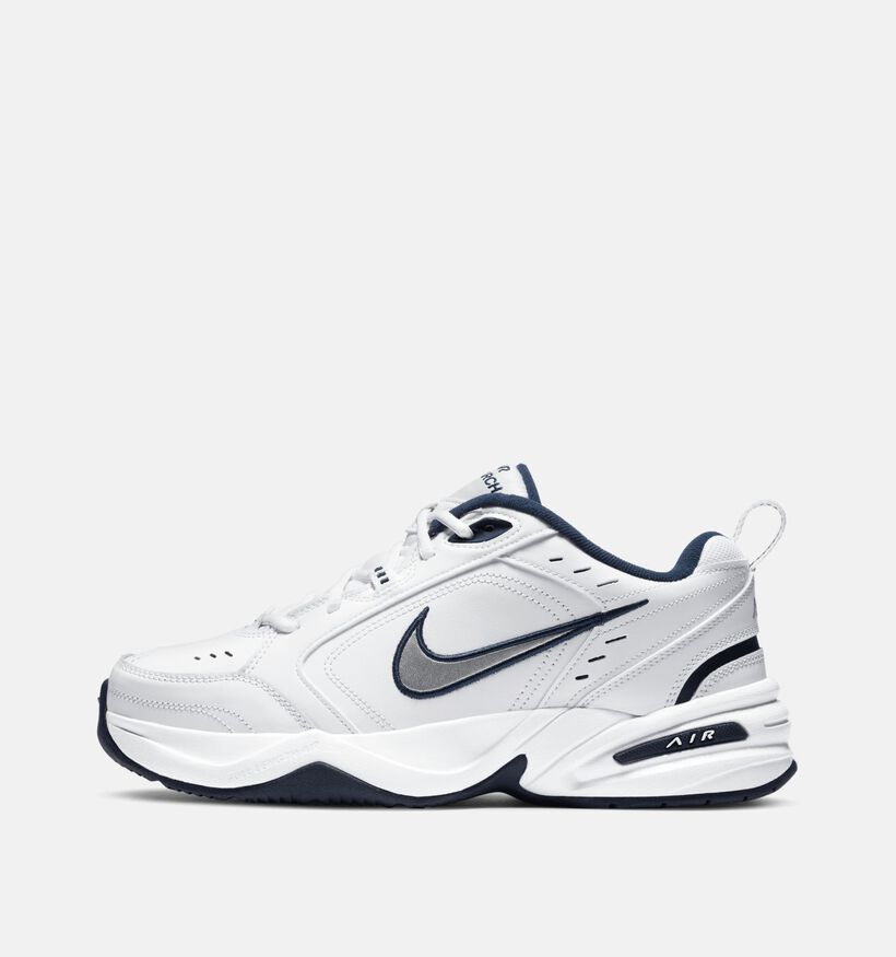 Nike Air Monarch IV Witte/Zilveren Sneakers voor heren (369291)