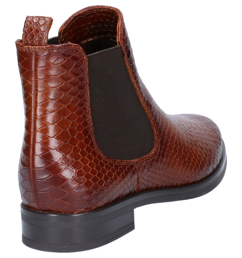 Hampton Bays Bottines plates en Cognac en cuir (277834)