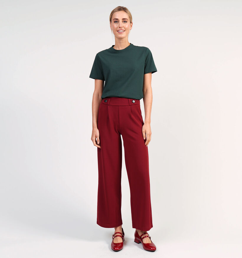 JDY Pantalons Classiques L32 en Bordeaux pour femmes (359980)