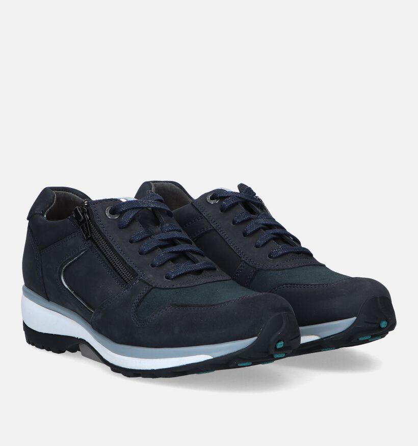Xsensible Jersey Blauwe Sneakers voor dames (332376) - geschikt voor steunzolen