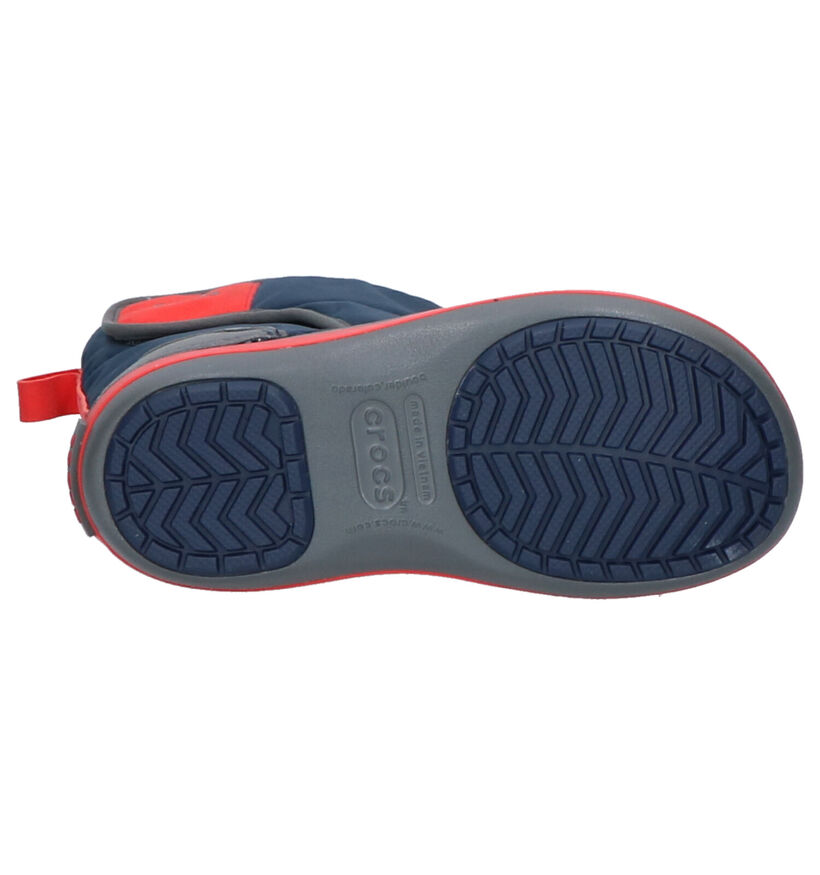 Crocs Lodgepoint Botte de Neige en Bleu/Gris en textile (255724)