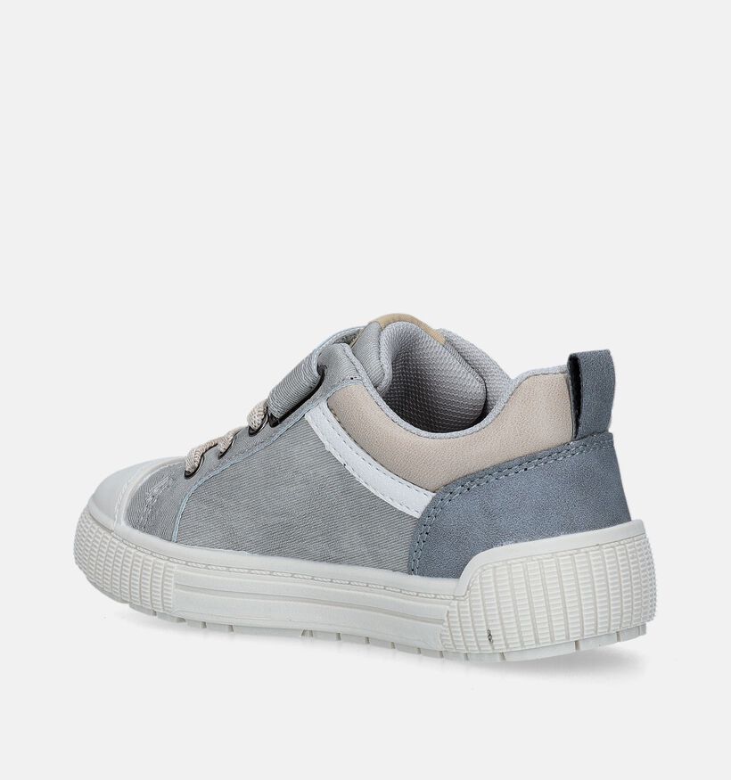 Milo & Mila Chaussures à scratch en Gris clair pour garçons (338584)