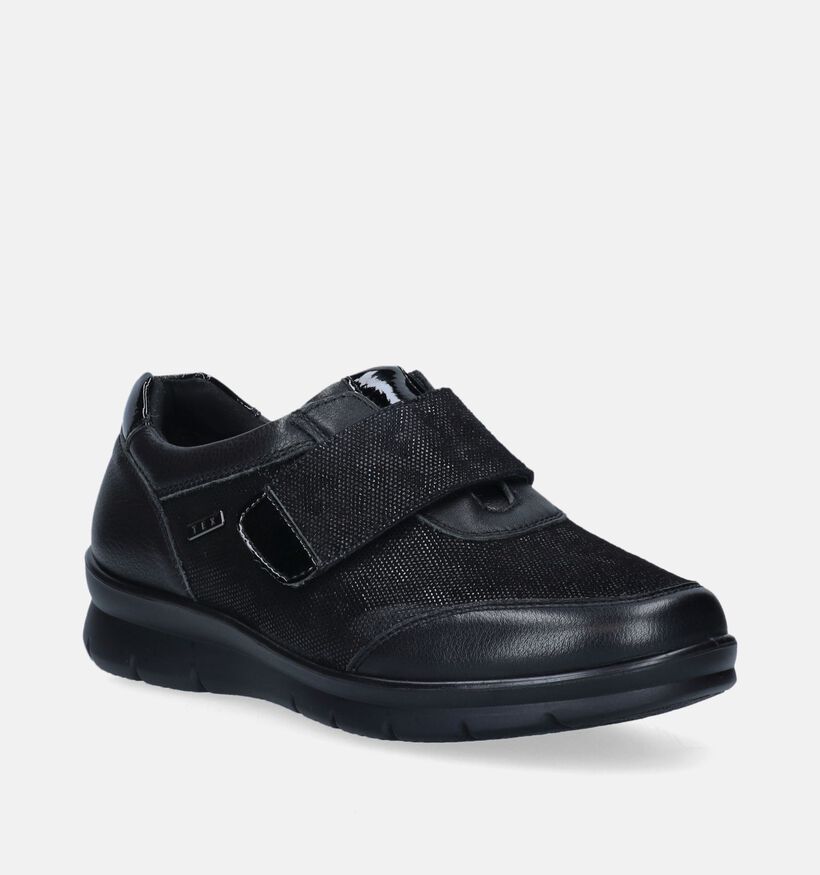 G-Comfort Zwarte Velcroschoenen voor dames (348556) - geschikt voor steunzolen