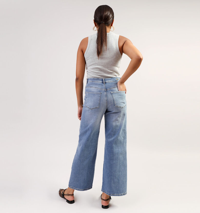 JDY Felina Wide leg jeans en Bleu L30 pour femmes (351384)