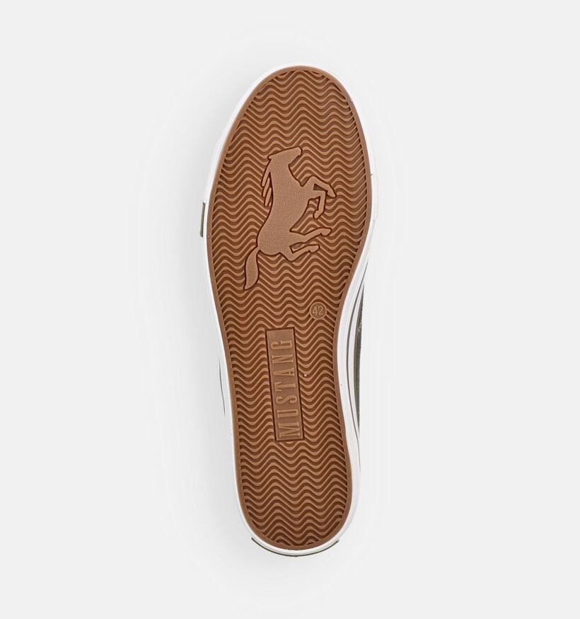 Mustang Chaussures &agrave; lacets en Vert kaki pour hommes (372964)