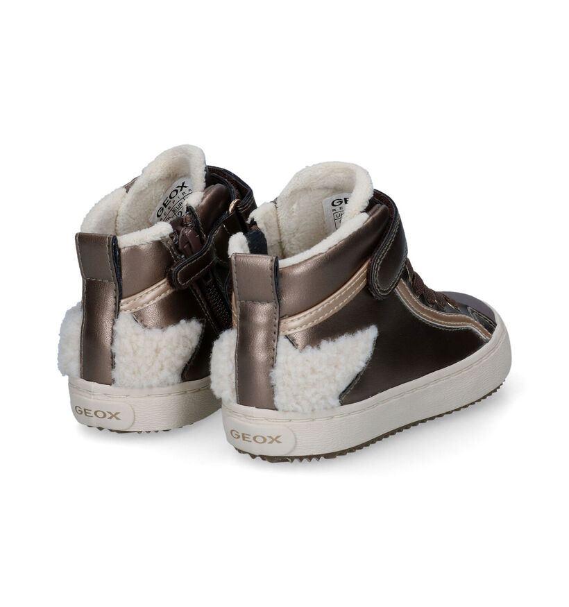 Geox Kalispera Bronzen Sneakers voor meisjes (312540) - geschikt voor steunzolen