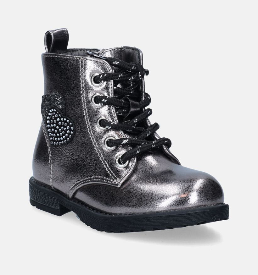 Milo & Mila Boots pour bébé en Argent pour filles (347095)