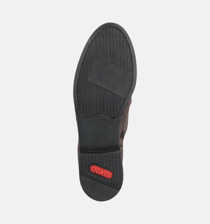 Rieker Antistress Chaussures plates en Brun fonc&eacute; pour femmes (376586)