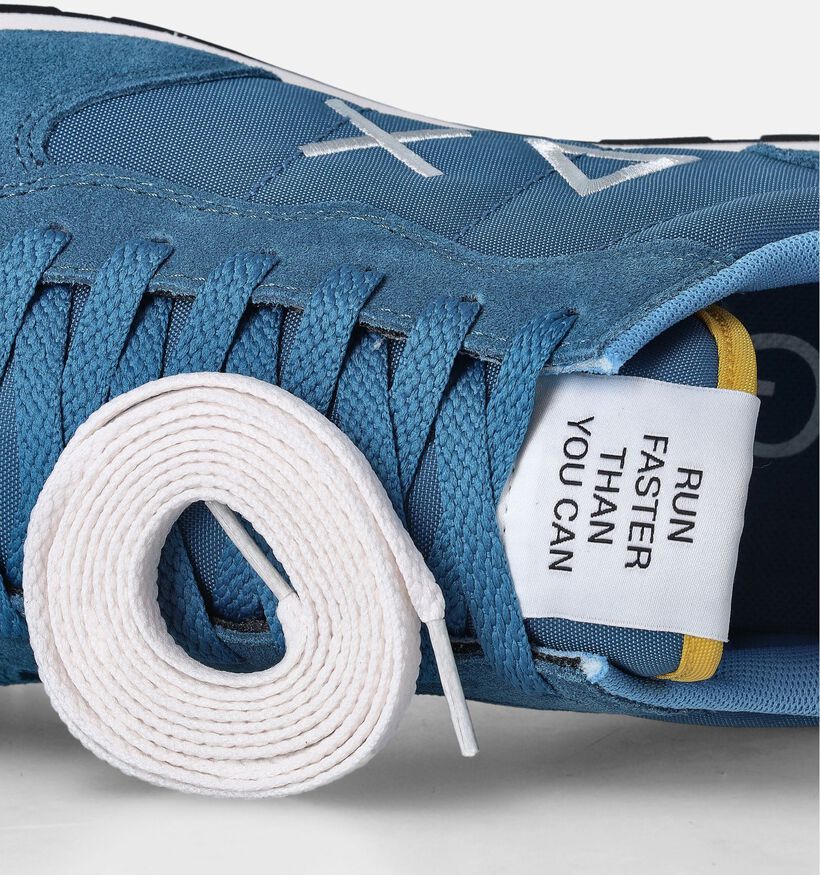 Sun68 Tom Solid Baskets en Bleu pour hommes (351838) - pour semelles orthopédiques