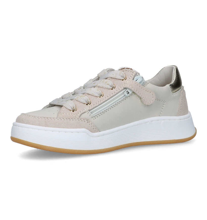 STONES and BONES Adine Beige Sneakers voor meisjes (322617) - geschikt voor steunzolen