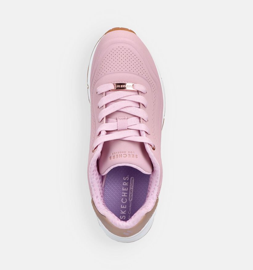 Skechers Uno Roze Lage Sneakers voor meisjes (367812)