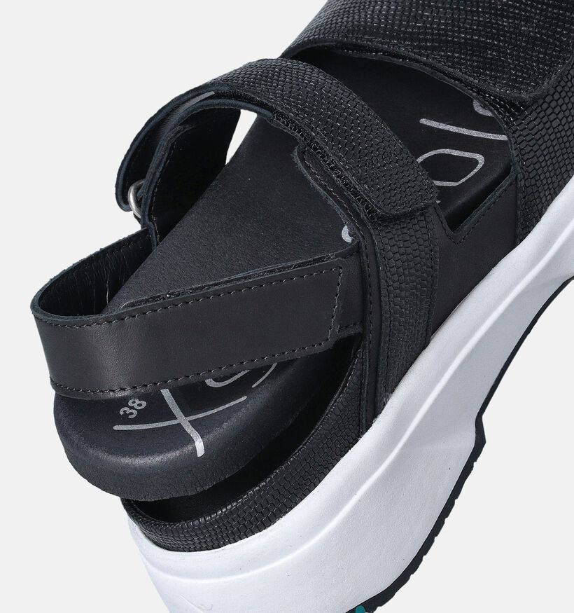 Xsensible Aruba Sandales plates en Noir pour femmes (356345)