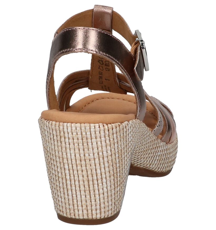 Gabor Comfort Rose Gold Sandalen, , pdp