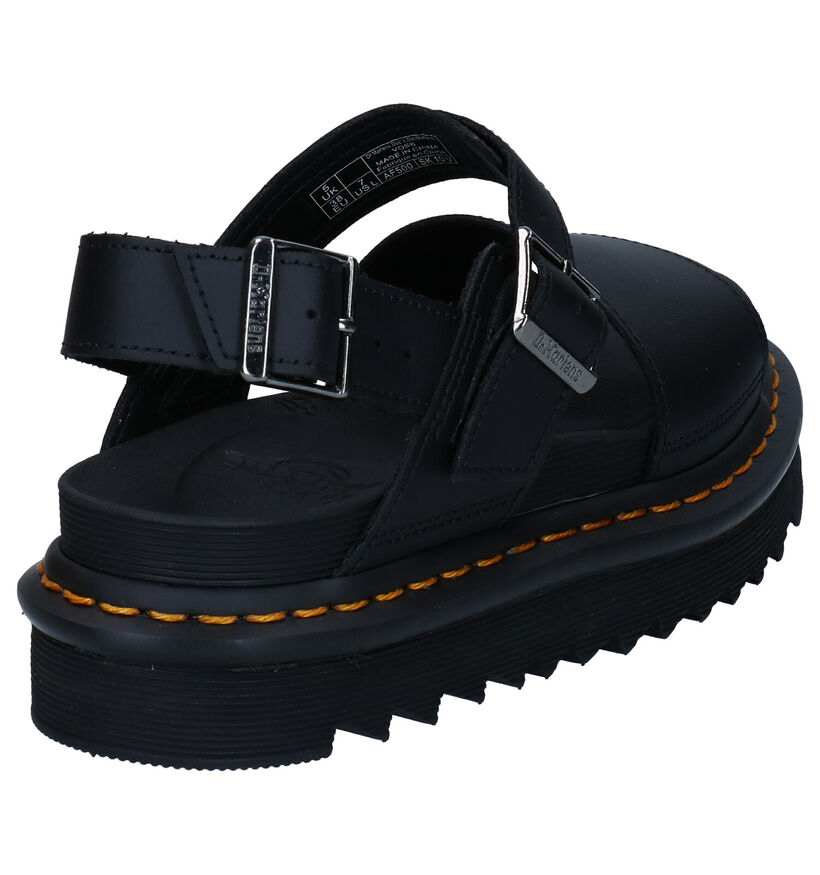 Dr. Martens Voss Zwarte Sandalen in leer (284643)