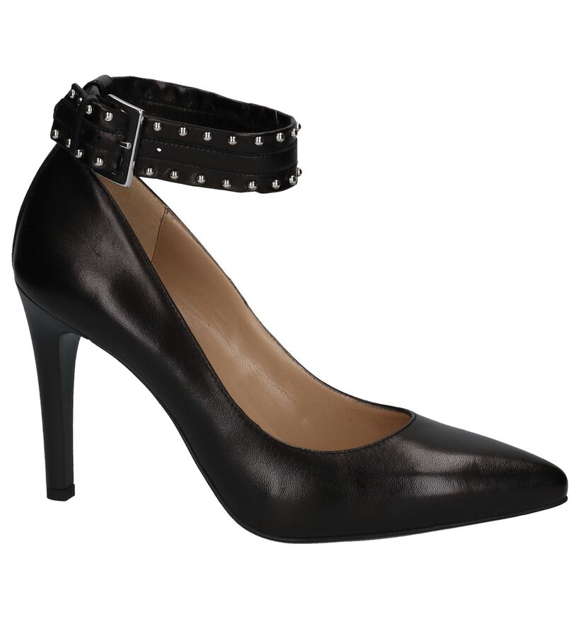 Zwarte Pumps met Bandje en Studs NeroGiardini in leer (226520)