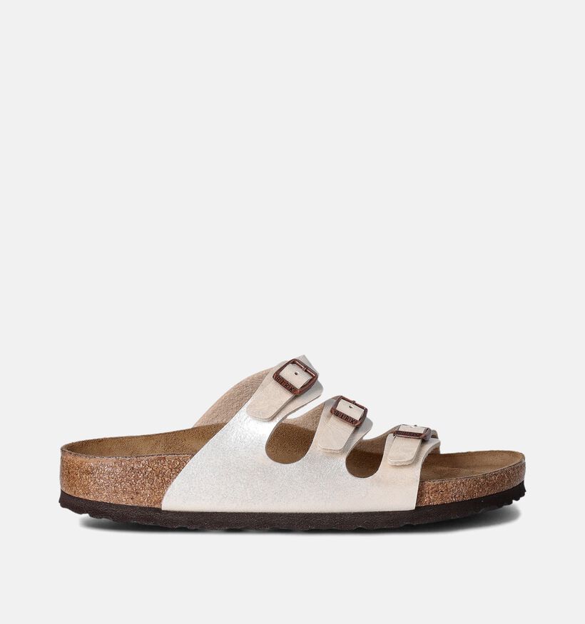 Birkenstock Florida Nu-pieds en Écru pour femmes (350868)