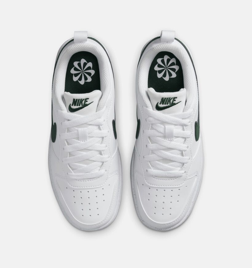 Nike Court Borough Baskets basses en Blanc pour filles, garçons (359831) - pour semelles orthopédiques