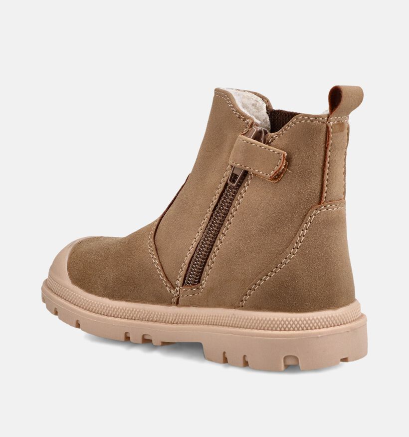 Milo & Mila Bottines Chelsea en Marron pour gar&ccedil;ons (379234)