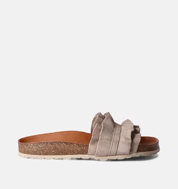 Nu-pieds taupe